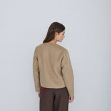 Chaqueta YERSE Gabrielle Handmade Reversible Ocre