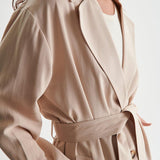 Abrigo 24Colours Gabardina Beige - ECRU