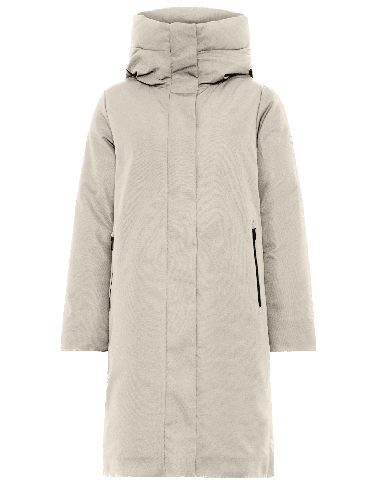 Abrigo Ecoalf de Mujer Makalu Crema Impermeable - ECRU