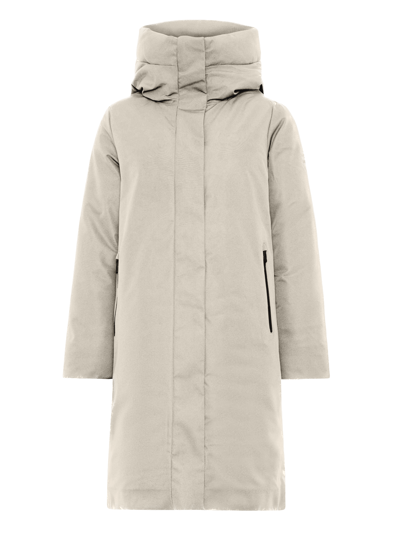 Abrigo Ecoalf de Mujer Makalu Crema Impermeable - ECRU