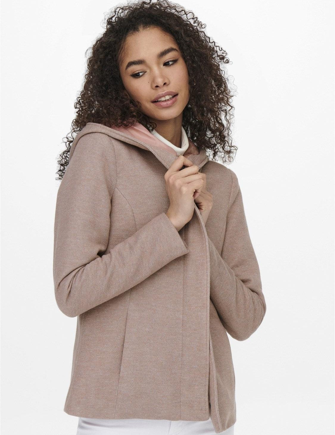 Abrigo ONLY Sedona Light Shord Rosa Mocha Mousse - ECRU