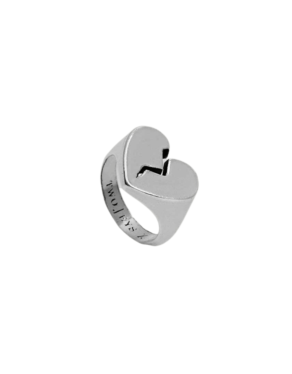 Anillo TwoJeys Broken Heart Silver - ECRU