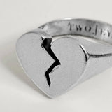 Anillo TwoJeys Broken Heart Silver - ECRU