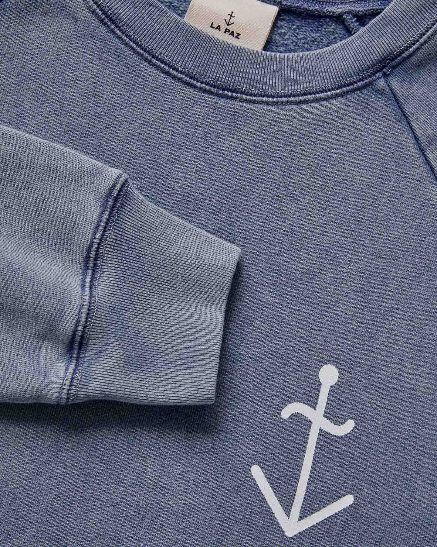 Cunha Dark Navy Ecru Logo-Sweatshirt