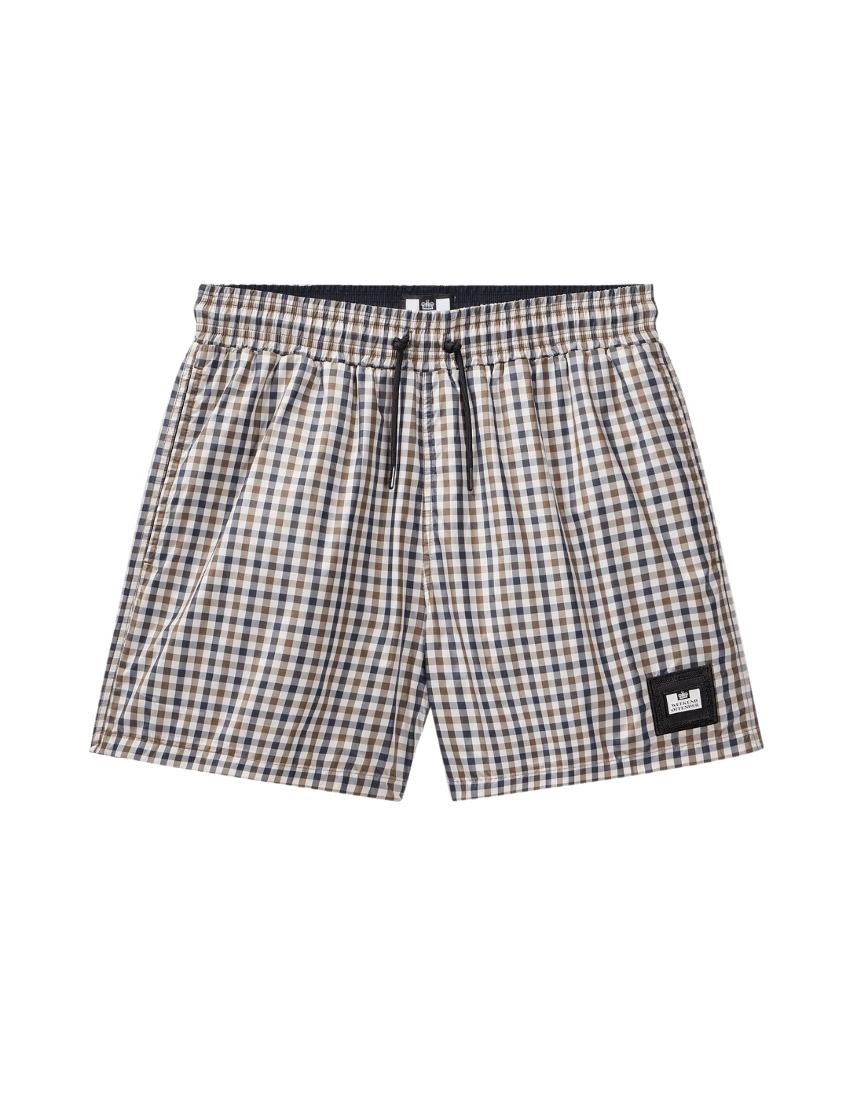 Bañador Weekend Offender Varadero Mid House Check - ECRU