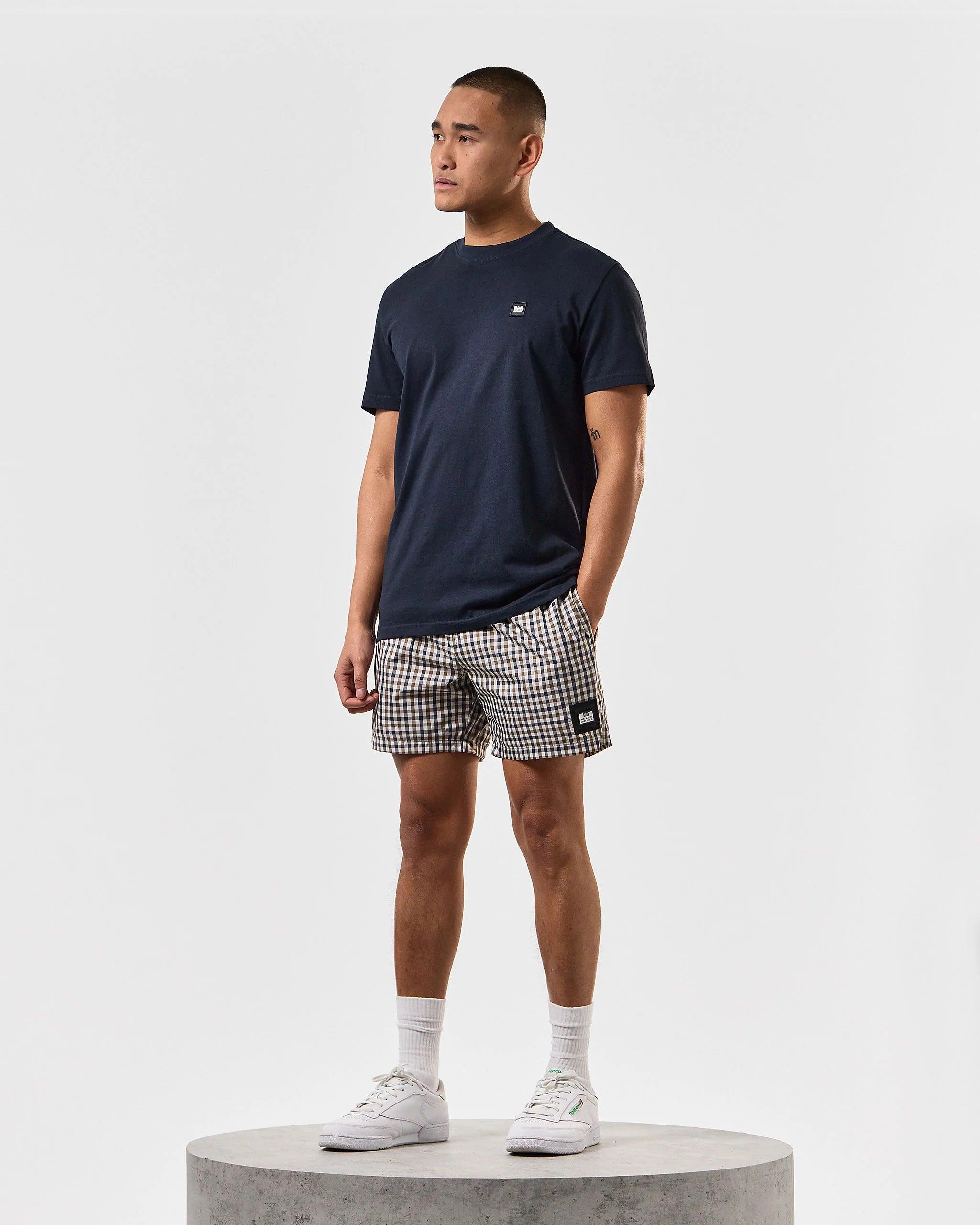 Bañador Weekend Offender Varadero Mid House Check - ECRU