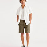 Bermuda Dockers Straight Fit California Camo Green - ECRU