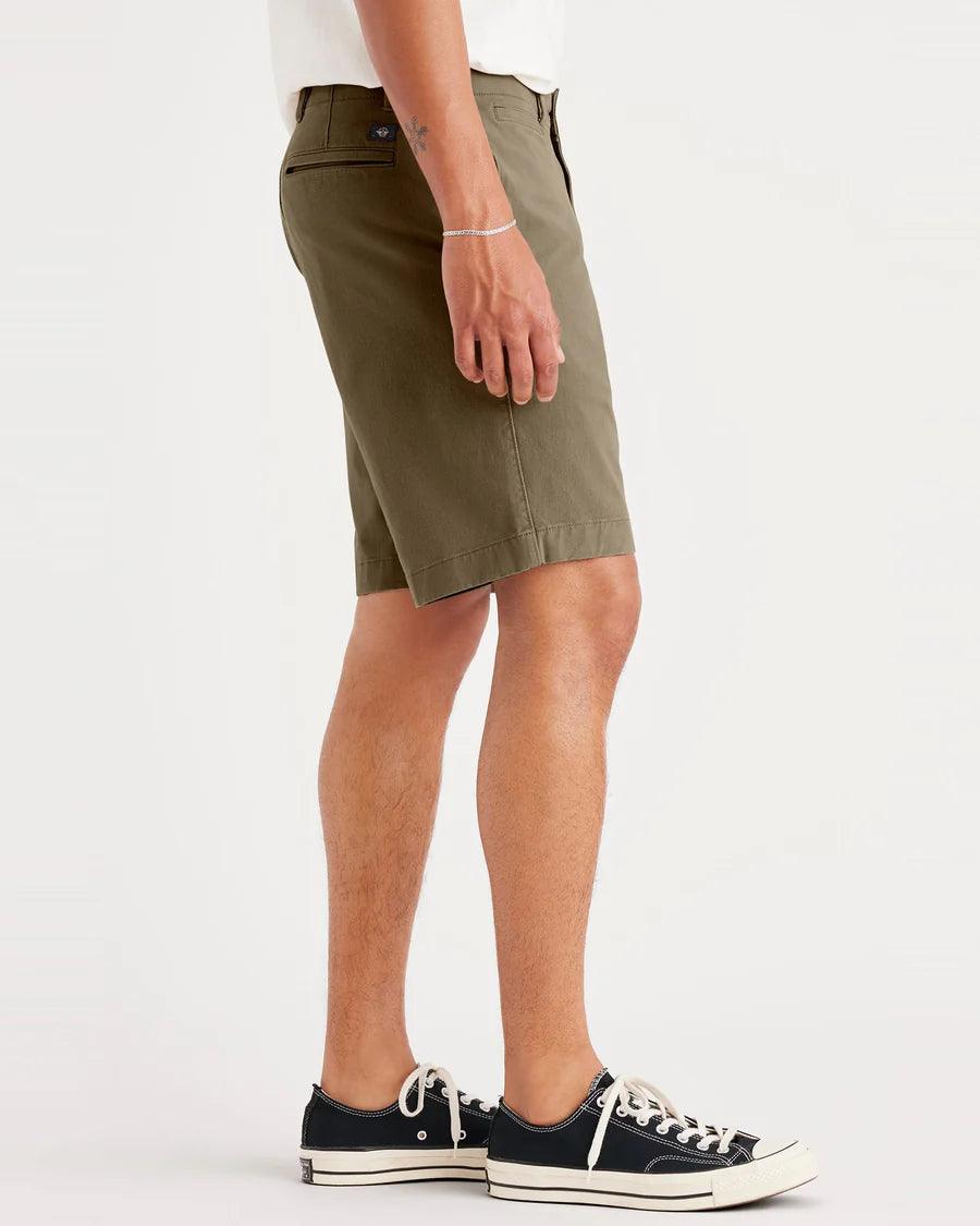 Bermuda Dockers Straight Fit California Camo Green - ECRU