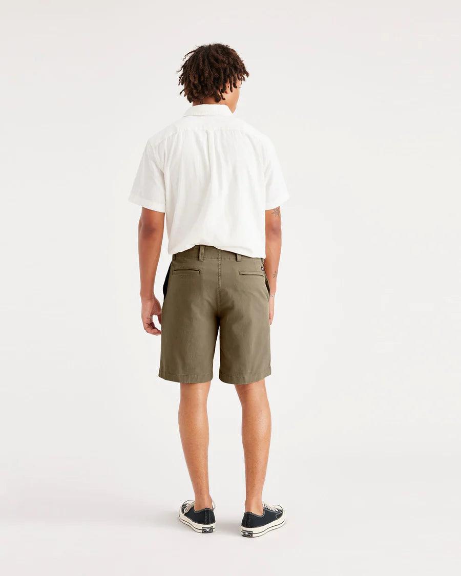 Bermuda Dockers Straight Fit California Camo Green - ECRU