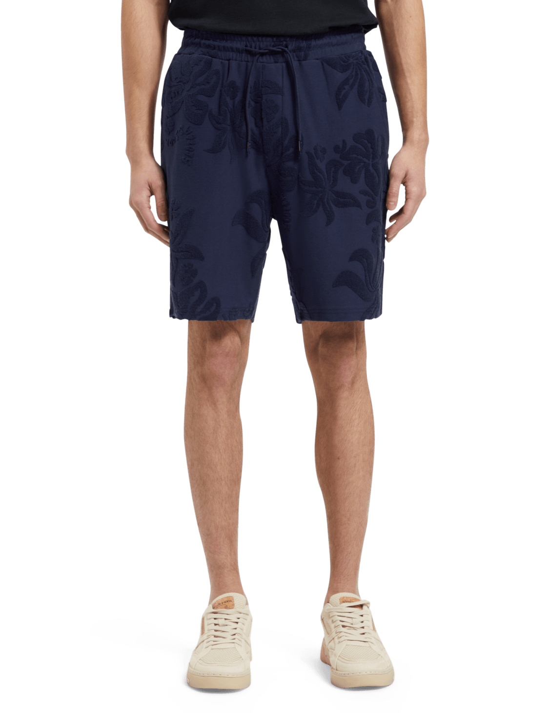 Bermuda Scotch & Soda Jacquard Towelling - ECRU