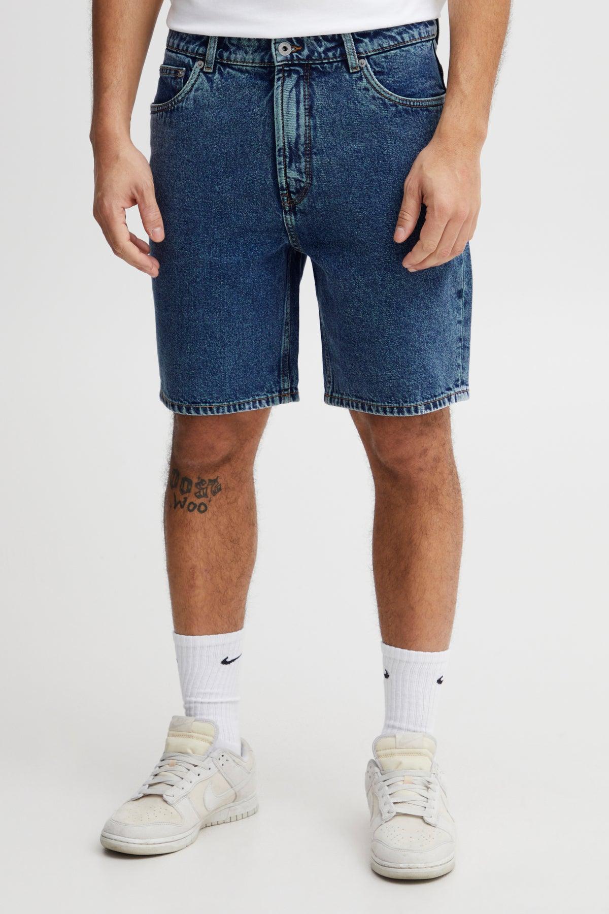 Bermudas de Hombre !Solid Elmo Lt Owen Middle Blue Denim - ECRU