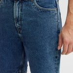 Bermudas de Hombre !Solid Elmo Lt Owen Middle Blue Denim - ECRU