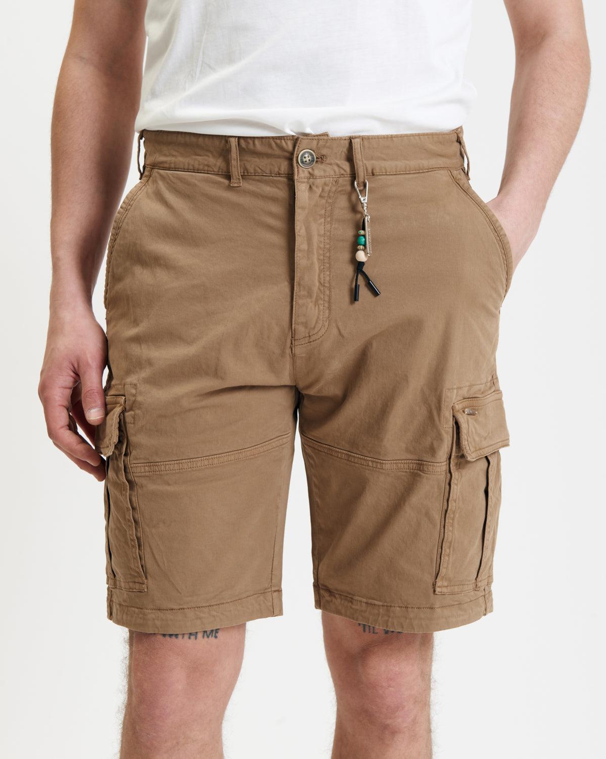 Bermudas Gianni Lupo GL305R Cargo Camel - ECRU