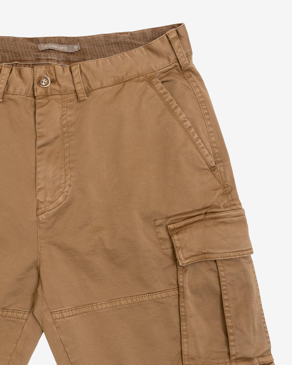 Bermudas Gianni Lupo GL305R Cargo Camel - ECRU