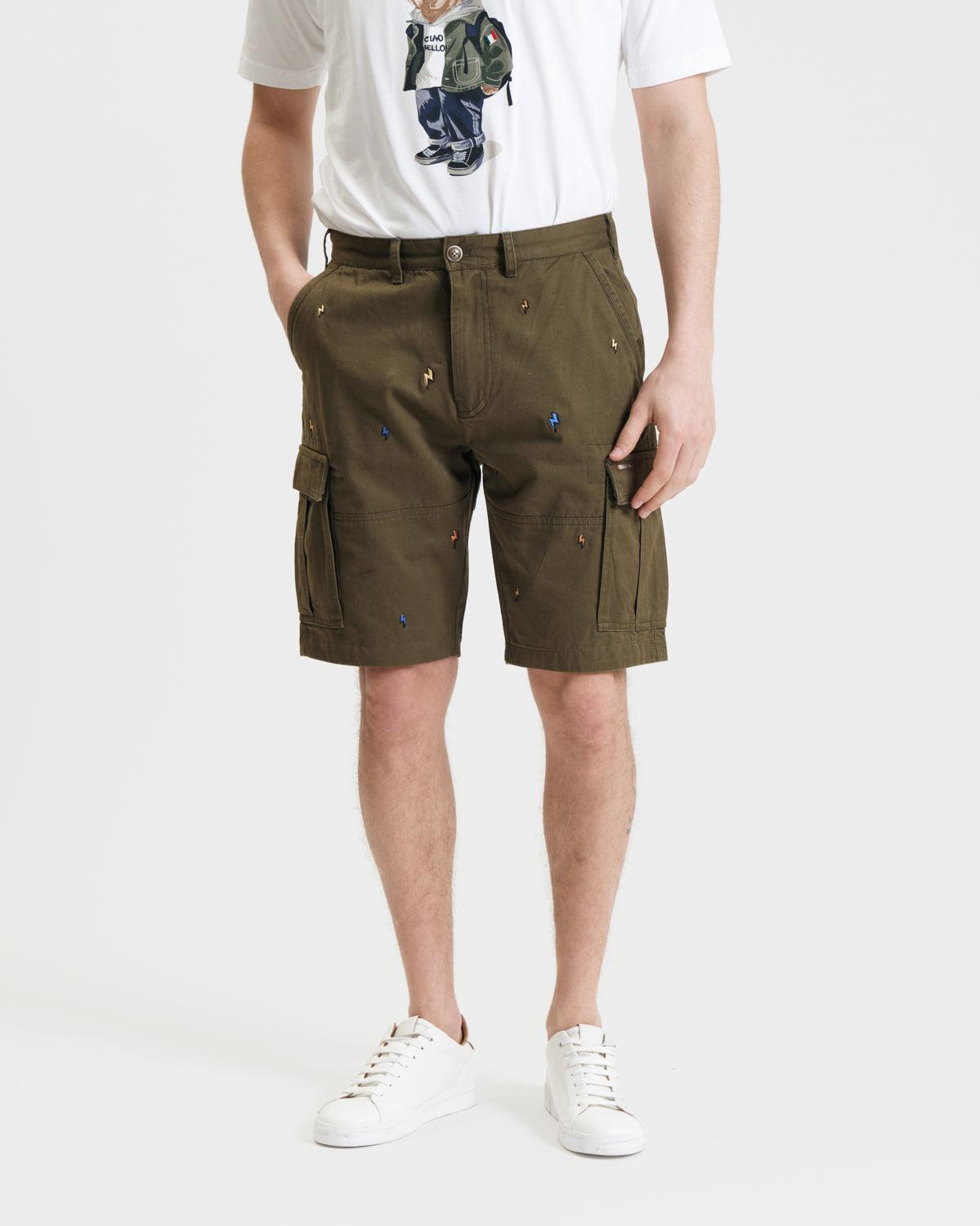 Bermudas Gianni Lupo GL307R Cargo Military - ECRU