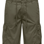 Bermudas Only&Sons Loc Cargo Olive Night - ECRU