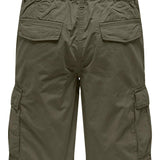 Bermudas Only&Sons Loc Cargo Olive Night - ECRU