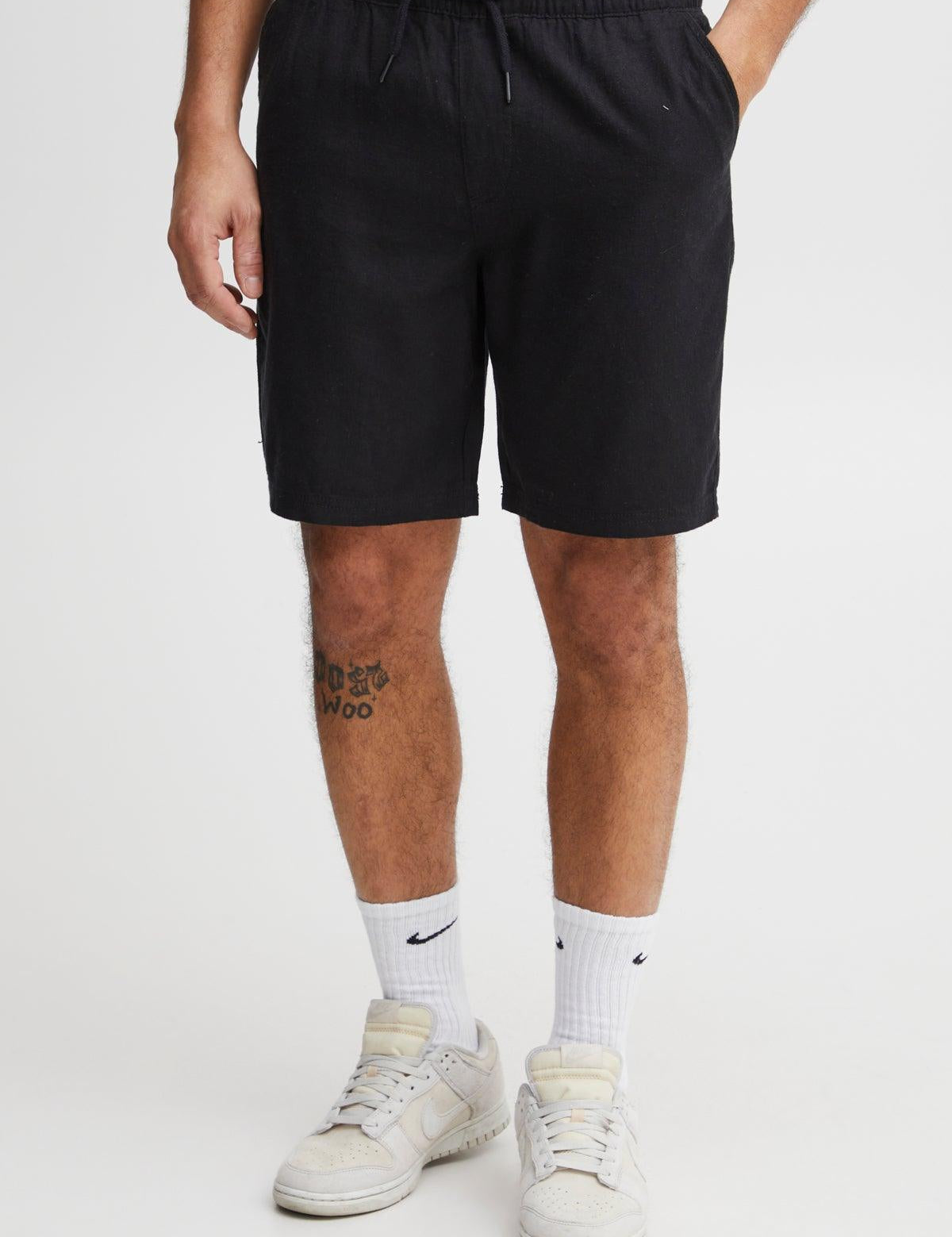 Bermudas !Solid Aurelius True Black - ECRU