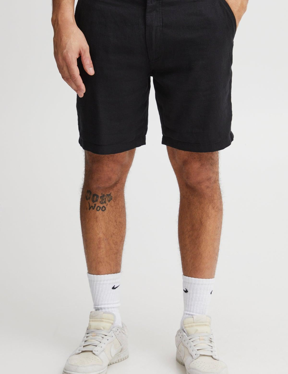 Bermudas !Solid Aurelius True Black - ECRU