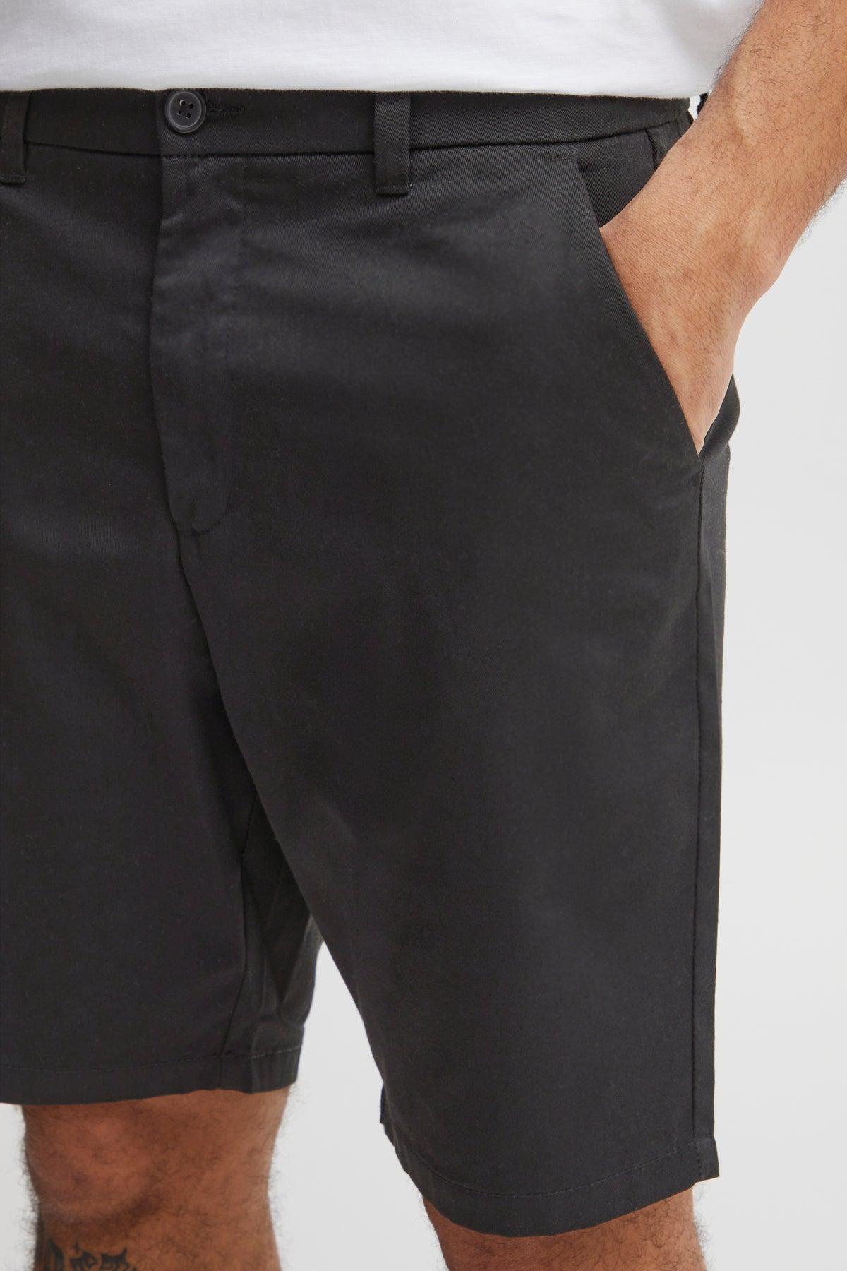 Bermudas !Solid Eldric True Black - ECRU