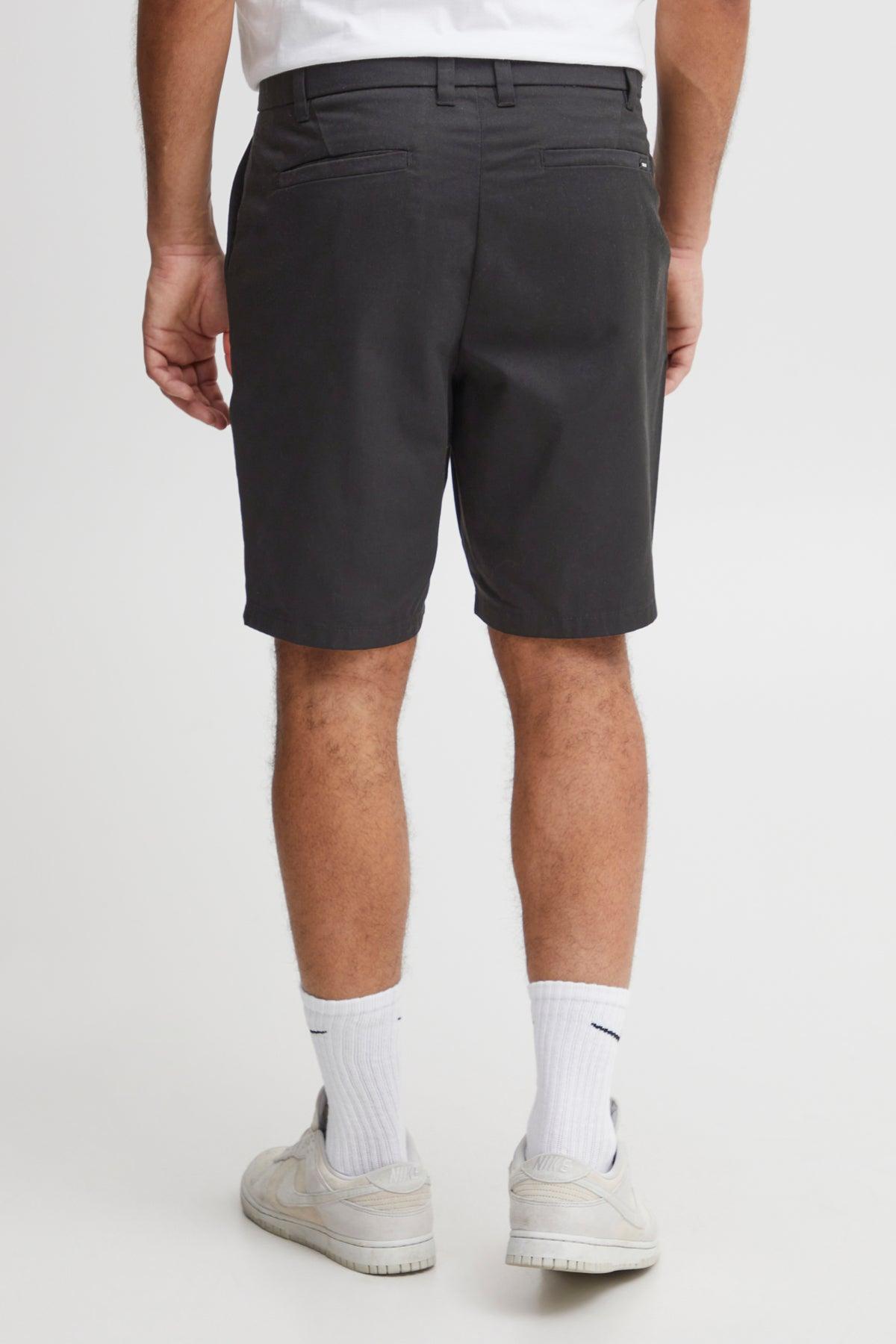 Bermudas !Solid Eldric True Black - ECRU