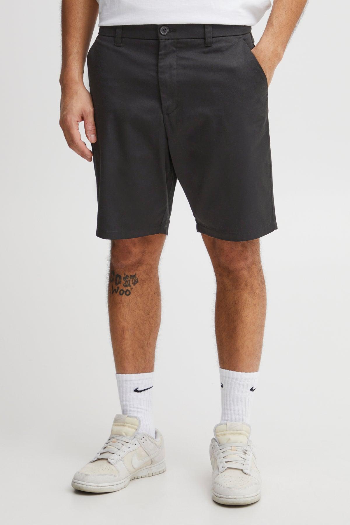 Bermudas !Solid Eldric True Black - ECRU