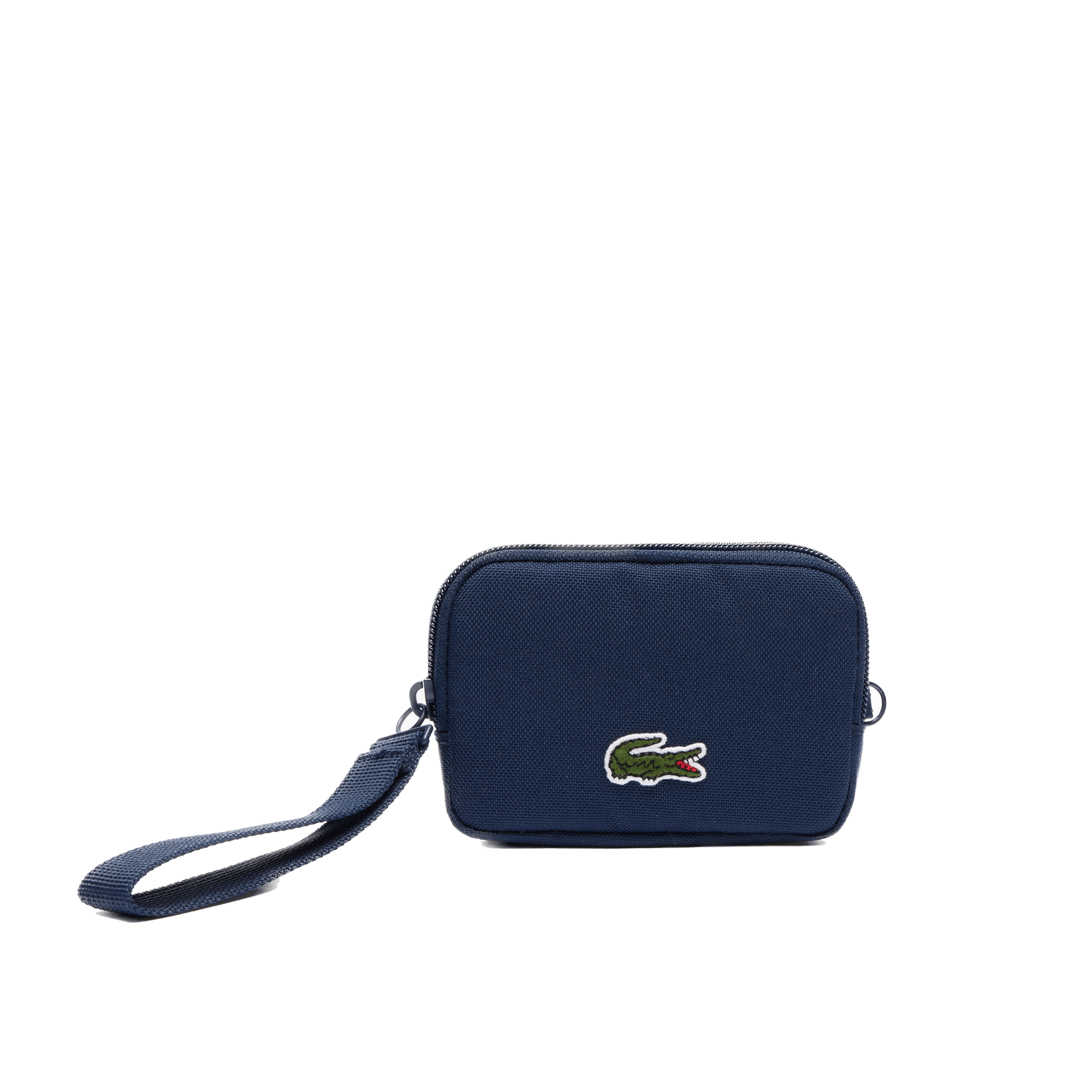 Billetera Lacoste Neocroc con cremallera Azul Marina - ECRU