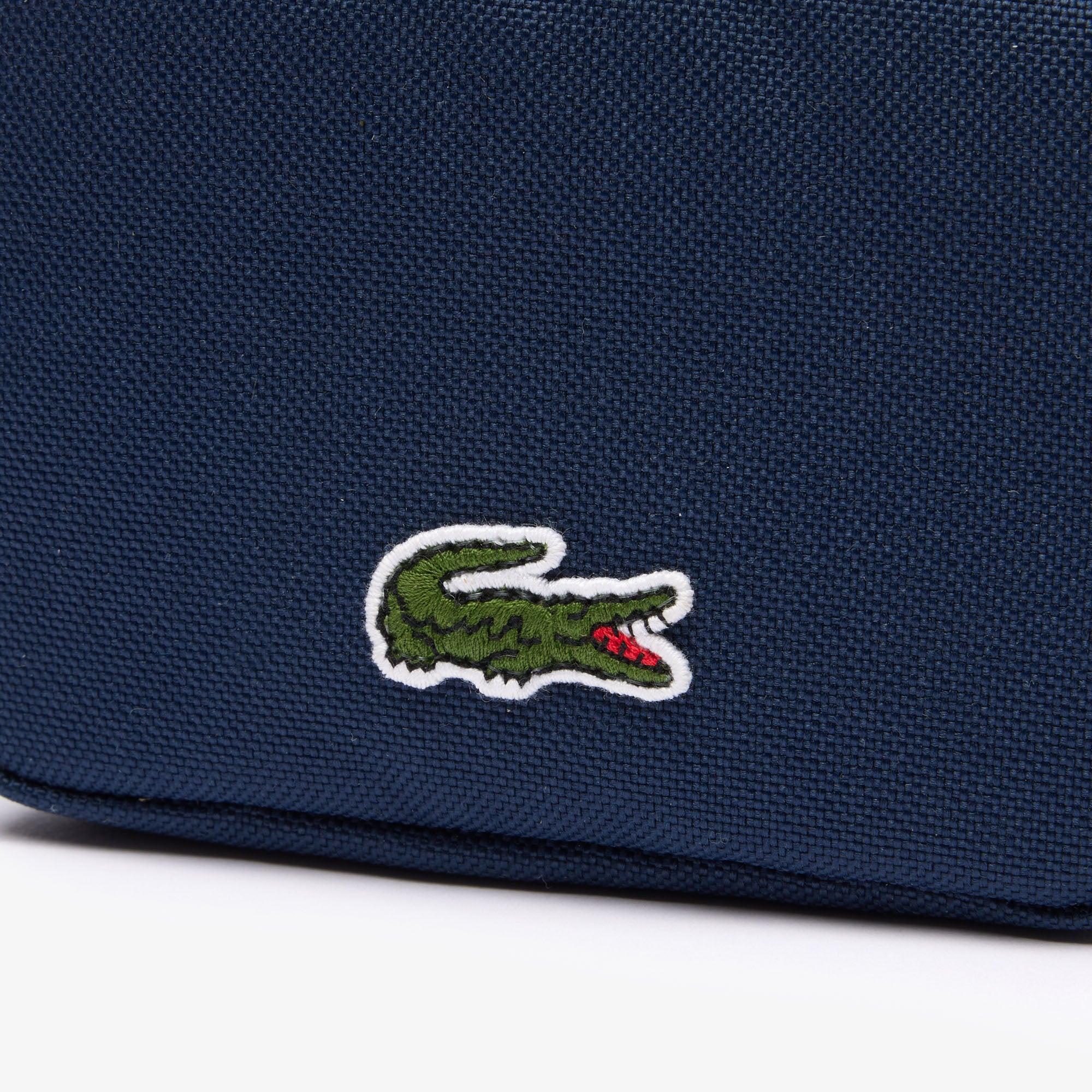 Billetera Lacoste Neocroc con cremallera Azul Marina - ECRU