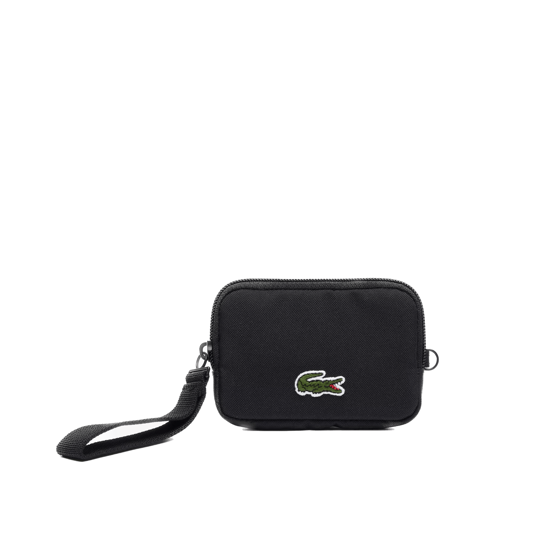 Billetera Lacoste Neocroc con cremallera Negra - ECRU