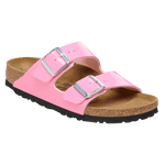 Birkenstock Arizona Birko-Flor Esmaltado Patent Candy Pink/Black - ECRU