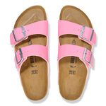 Birkenstock Arizona Birko-Flor Esmaltado Patent Candy Pink/Black - ECRU