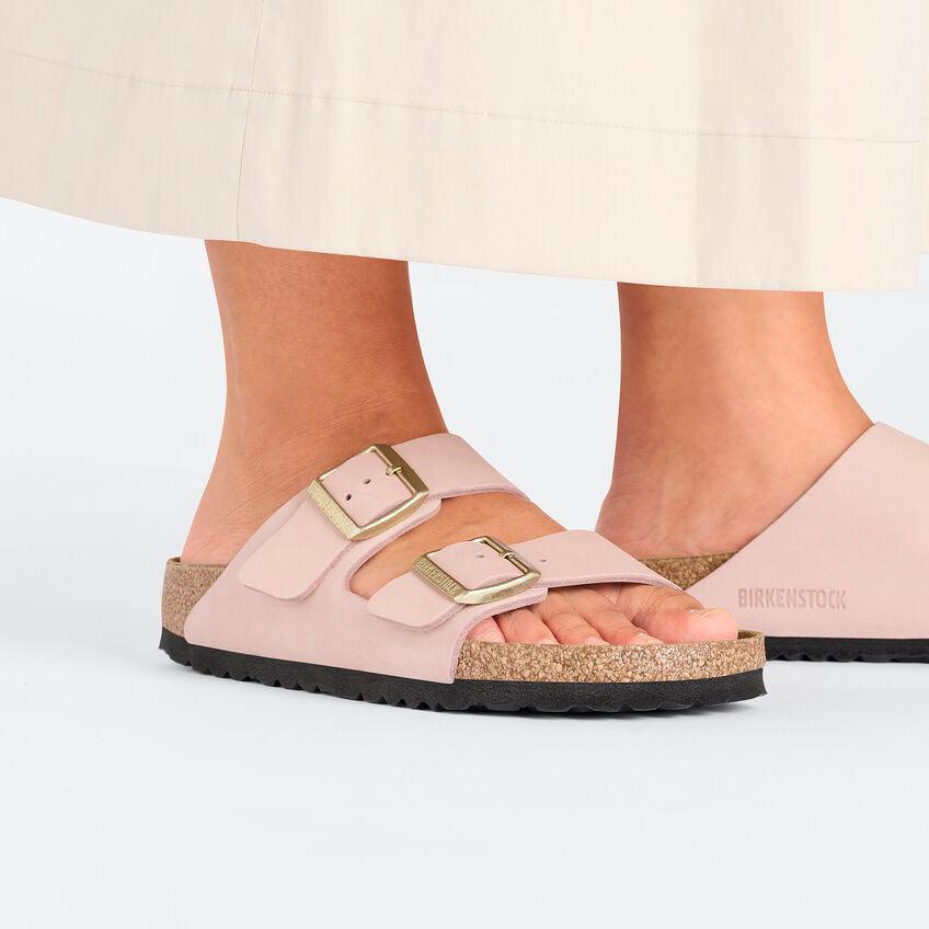 Birkenstock Arizona Nubuc Soft Pink - ECRU