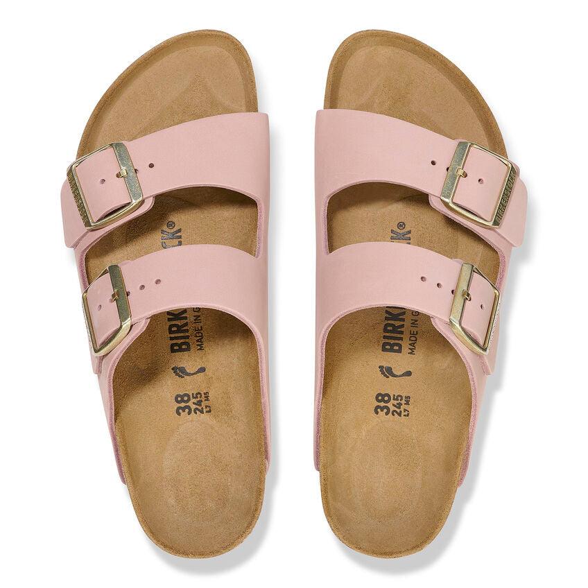 Birkenstock Arizona Nubuc Soft Pink - ECRU