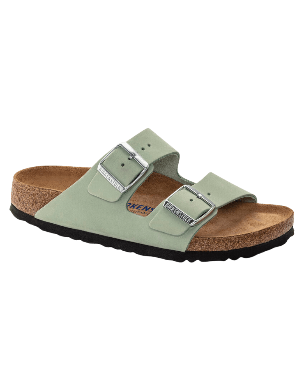 Birkenstock Arizona Plantilla Blanda Piel nubuc Matcha - ECRU