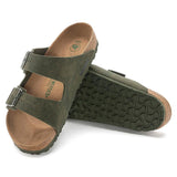 Birkenstock Arizona Vegan Microfibra Desert Dust Gray Thyme - ECRU