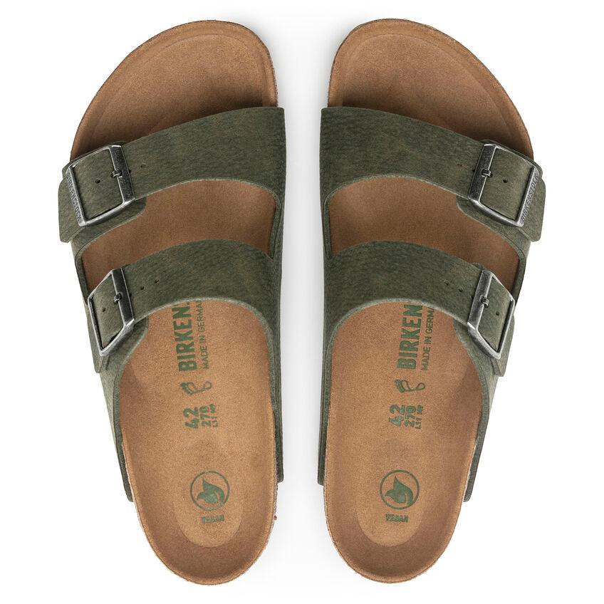 Birkenstock Arizona Vegan Microfibra Desert Dust Gray Thyme - ECRU