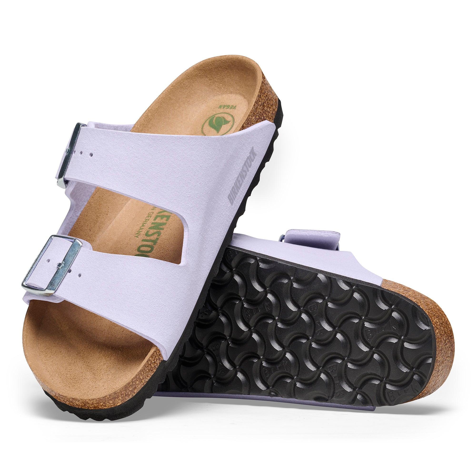 Birkenstock Arizona Versión Vegana Soft Birki Vegan Purple Fog - ECRU