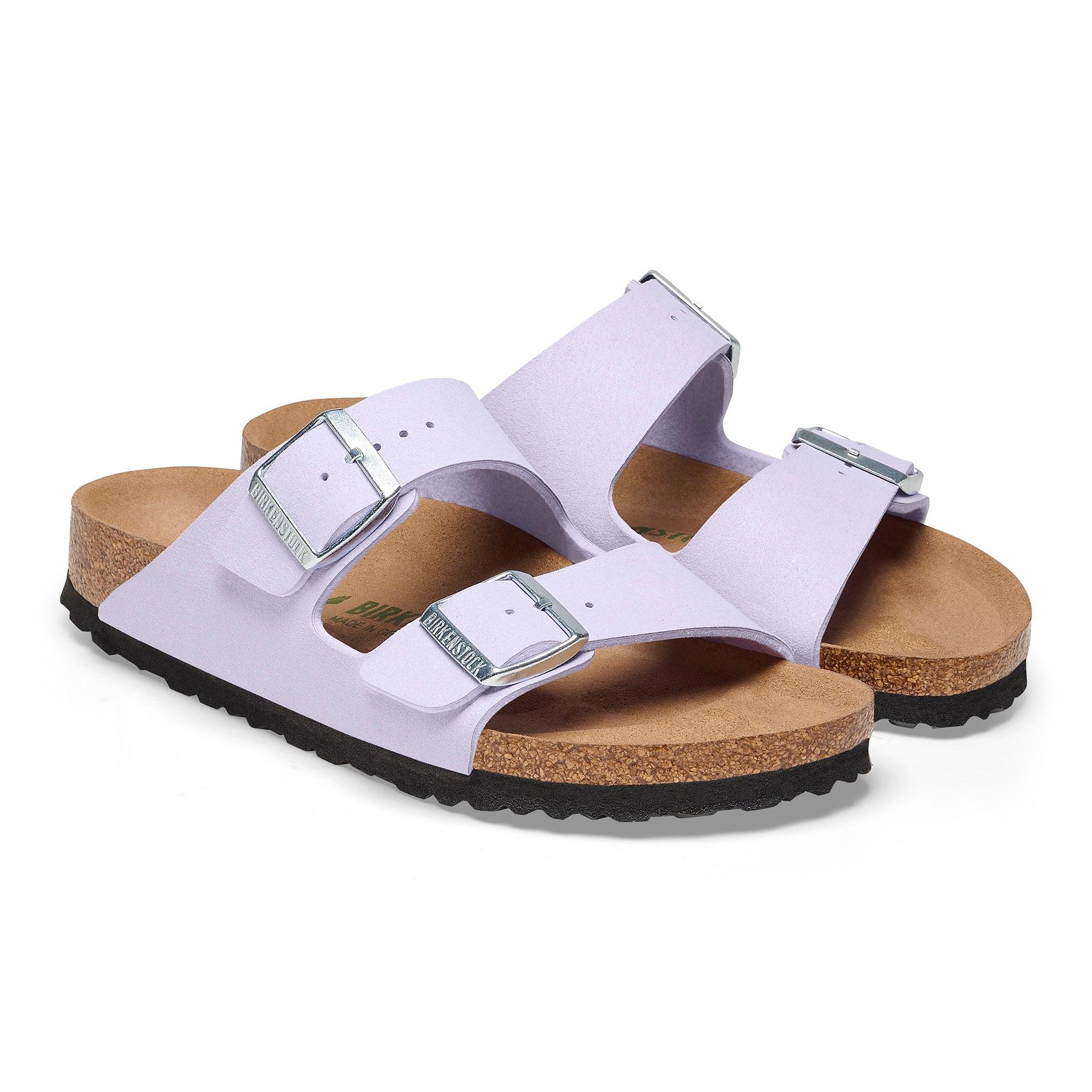 Birkenstock Arizona Versión Vegana Soft Birki Vegan Purple Fog - ECRU