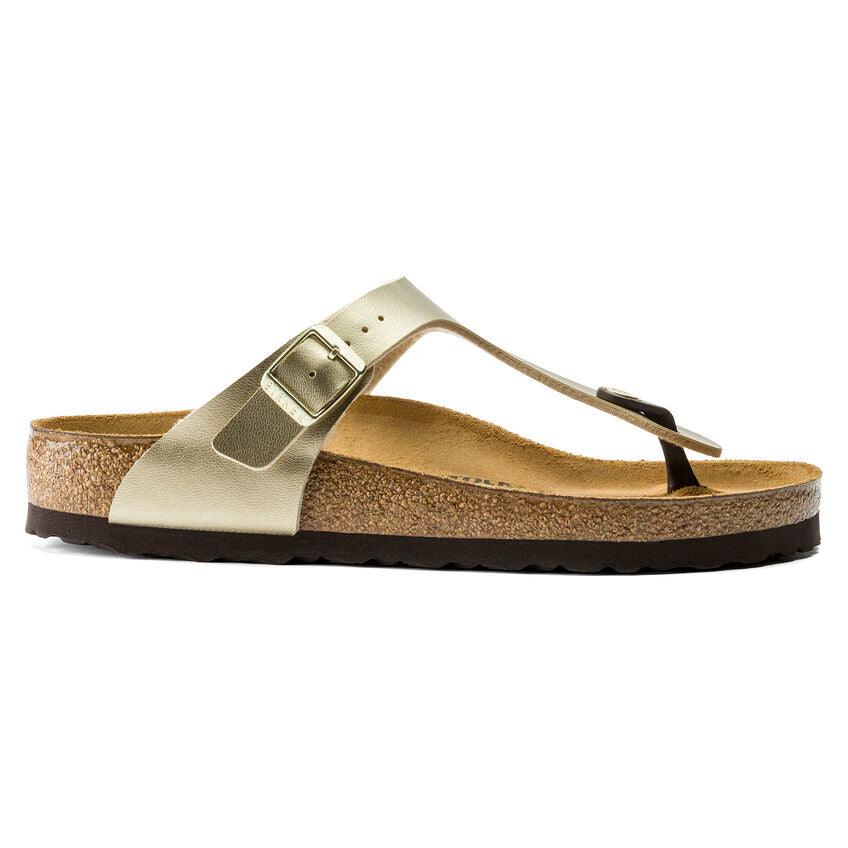 Birkenstock Gizeh Birko-Flor Gold - ECRU