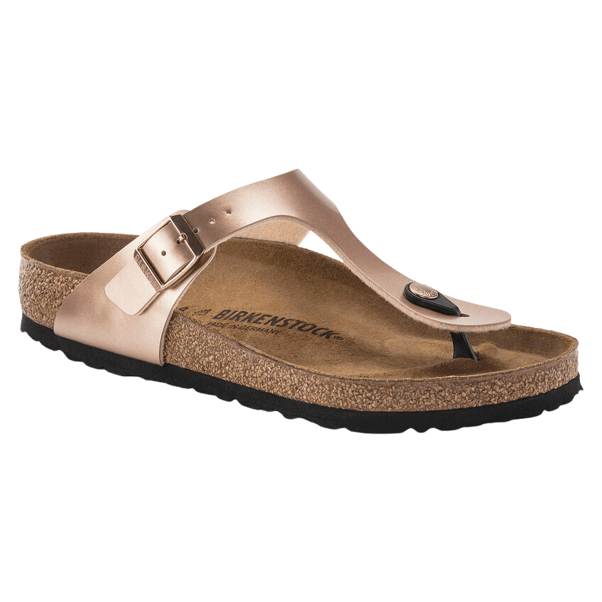 Birkenstock Gizeh Birko-Flor Metallic Copper - ECRU