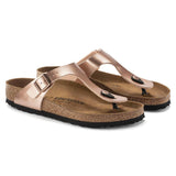 Birkenstock Gizeh Birko-Flor Metallic Copper - ECRU