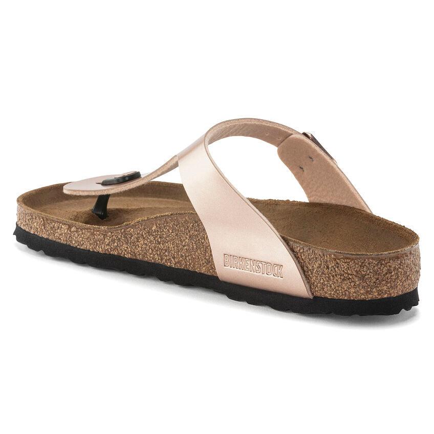 Birkenstock Gizeh Birko-Flor Metallic Copper - ECRU