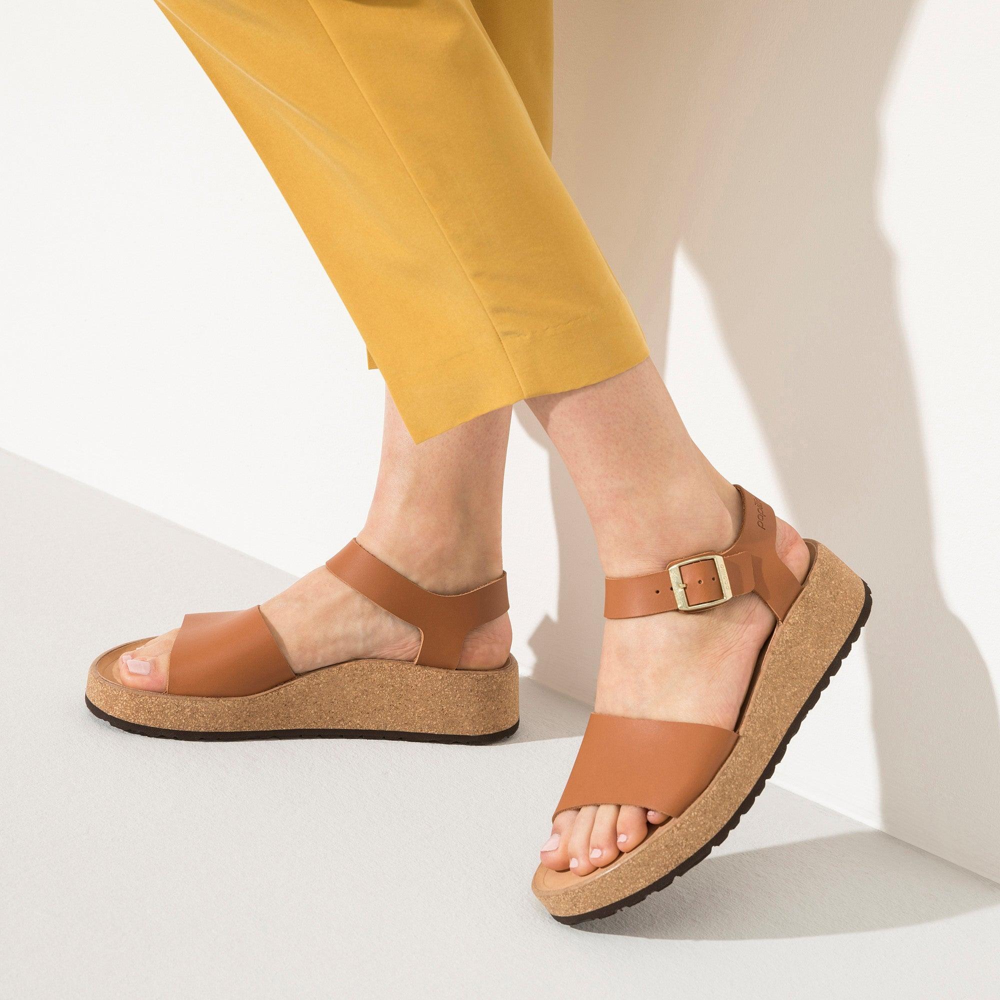 Birkenstock Glenda Cuero Natural Ginger Brown - ECRU