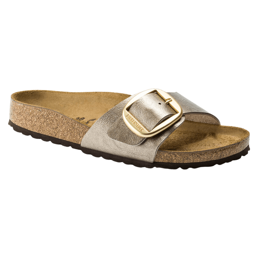 Birkenstock Madrid Big Buckle Birko-Flor Graceful Taupe - ECRU