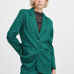 Blazer ICHI Kate Oversize Cameleon Cadmium Green - ECRU