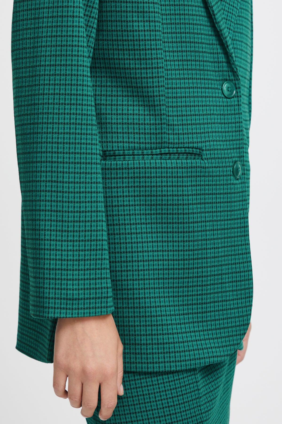 Blazer ICHI Kate Oversize Cameleon Cadmium Green - ECRU