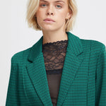 Blazer ICHI Kate Oversize Cameleon Cadmium Green - ECRU