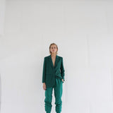 Blazer ICHI Kate Oversize Cameleon Cadmium Green - ECRU