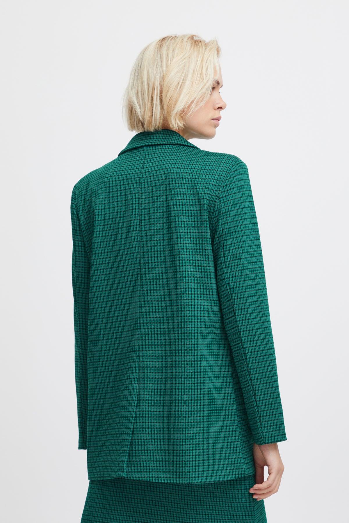 Blazer ICHI Kate Oversize Cameleon Cadmium Green - ECRU