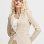 Blazer ICHI Kate Pique Doeskin - ECRU